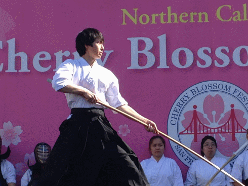 Naginata at the Cherry Blossom festival